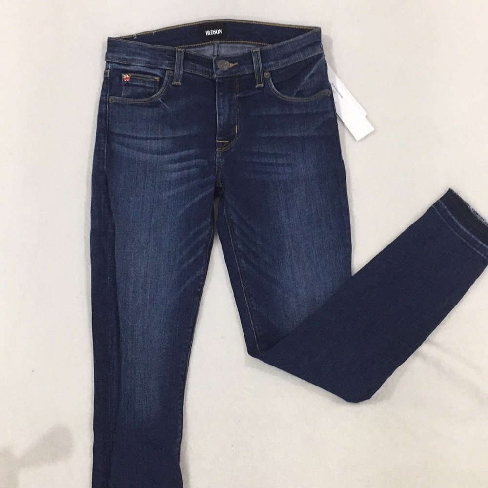 Hudson Super Skinny Blue Jeans
